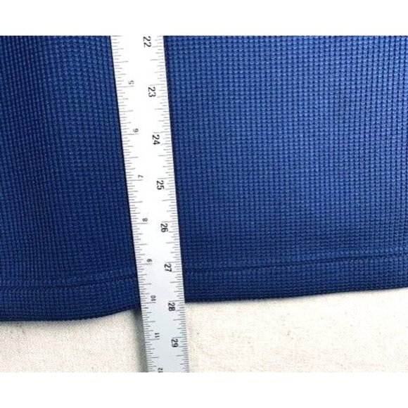 Spyder Men's L/G Quarter-Zip Blue & Black Fleece 1/4 Zip Pullover Sweater - Picture 8 of 10